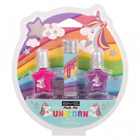 Trio de Vernis à Ongles & Baume à Lèvres Licorne *Mini Me* 